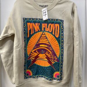 Pink Floyd Beige Graphic Sweater